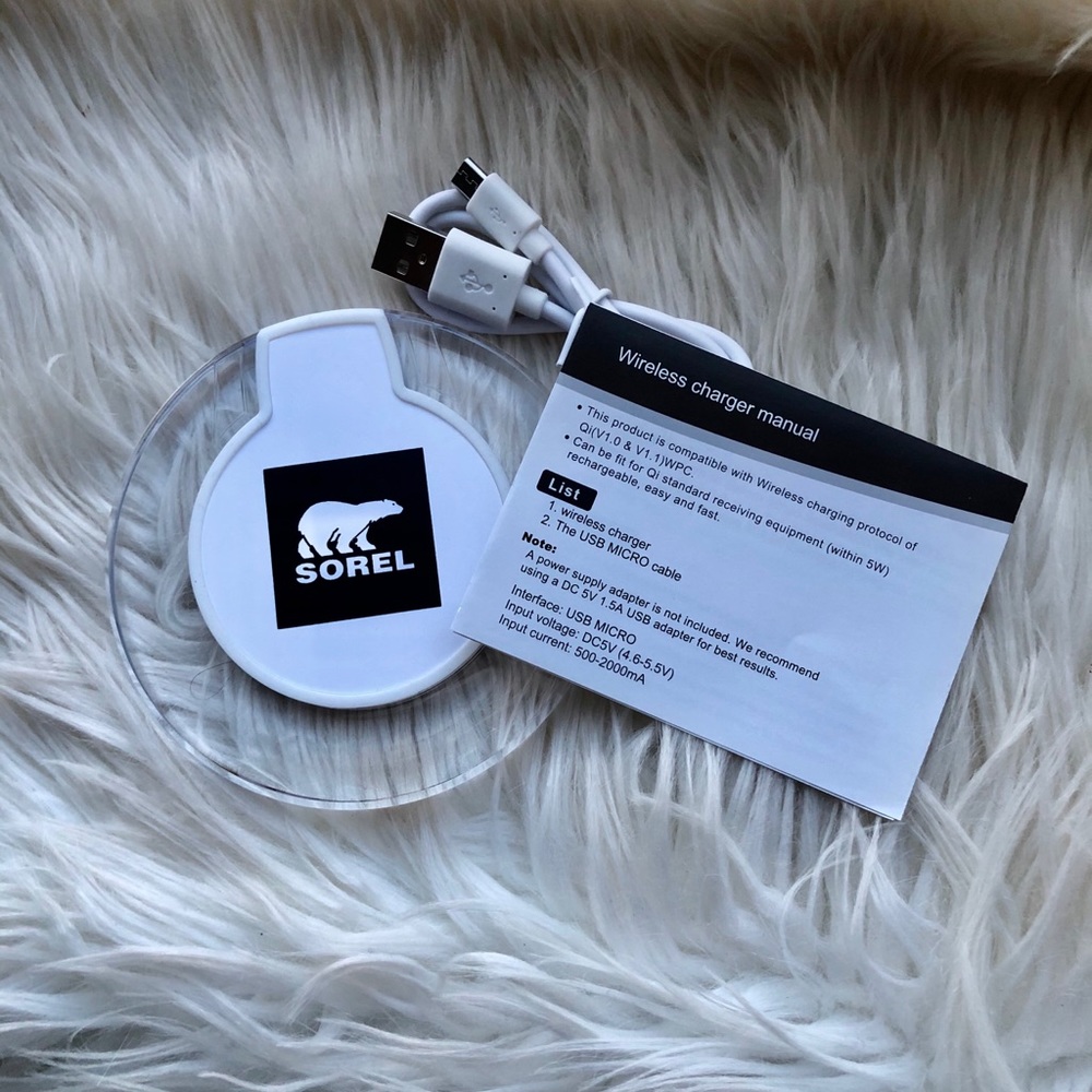 Logo graphic wireless charger